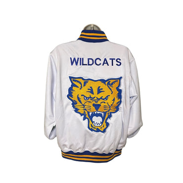 FVSU Wildcats white track jacket back view