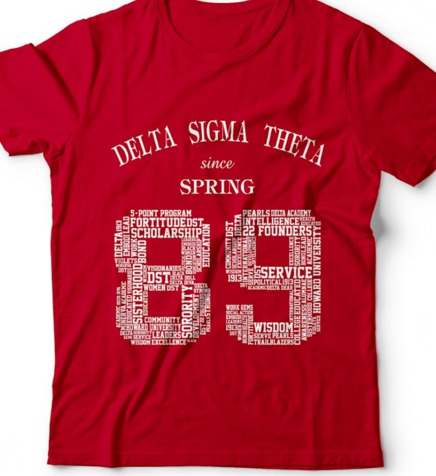 Delta Sigma Theta Crossing Year shirt for reunions