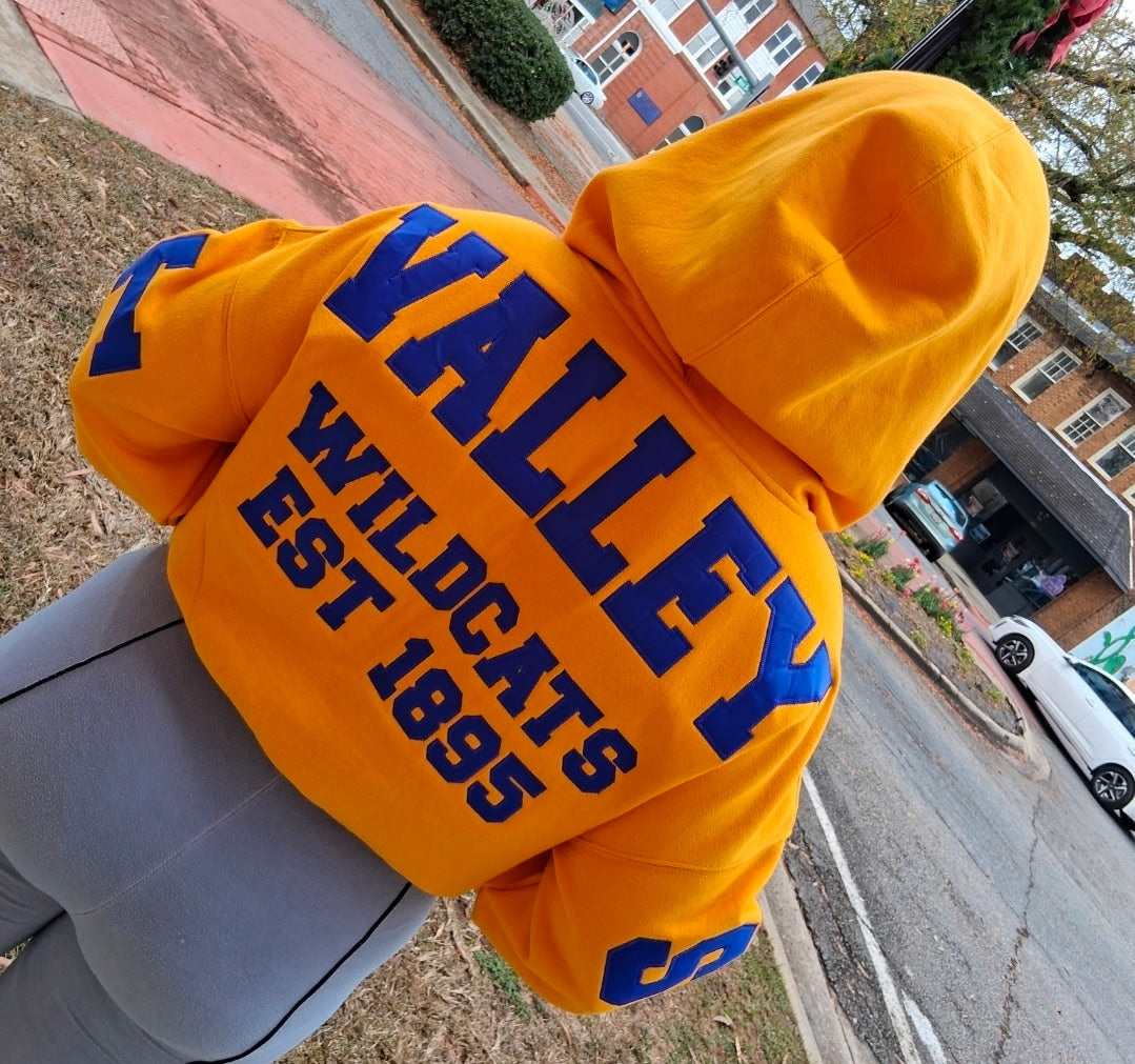 FVSU Retro Cropped Hoodie