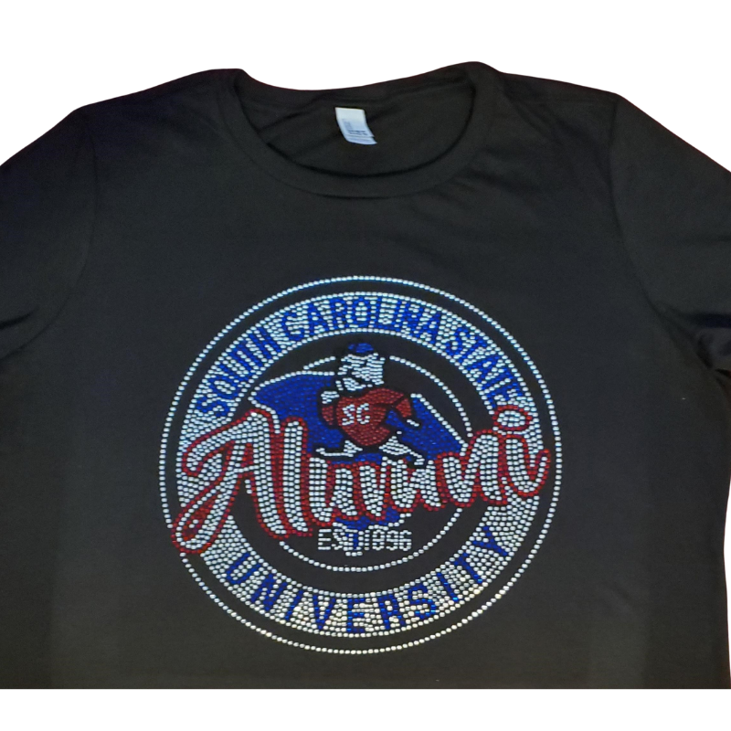 HBCU Alumni Bling Shirt – Black Ladies Tee