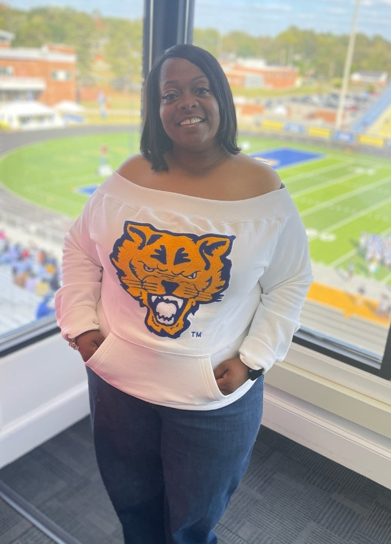 FVSU Off-Shoulder Wildcat Sweatshirt image 3