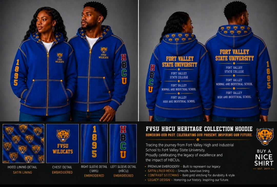 FVSU HBCU Heritage Hoodie (Pre-Sale Order: Please Read Description)