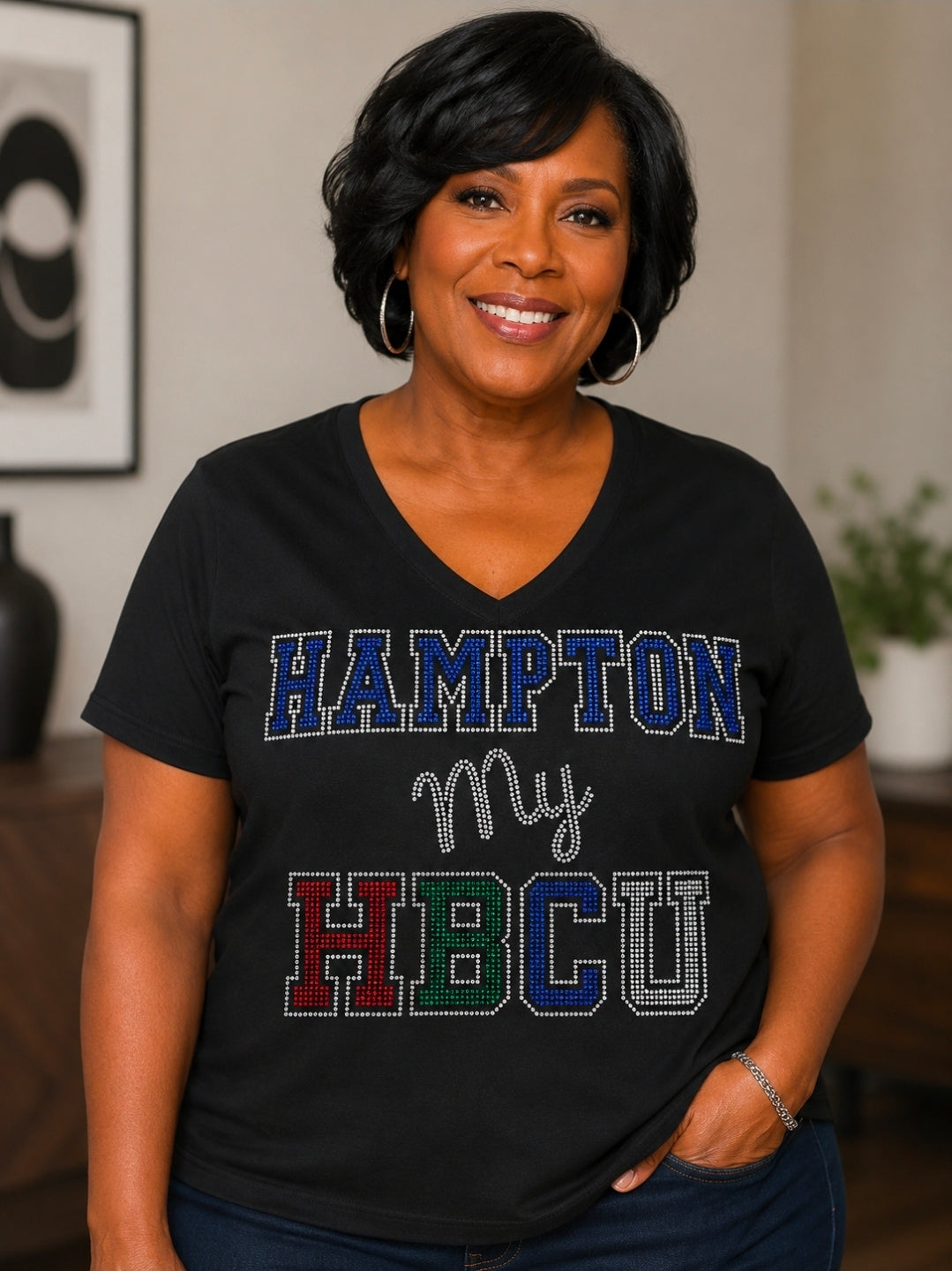 My HBCU Bling Shirt – Black Ladies Tee