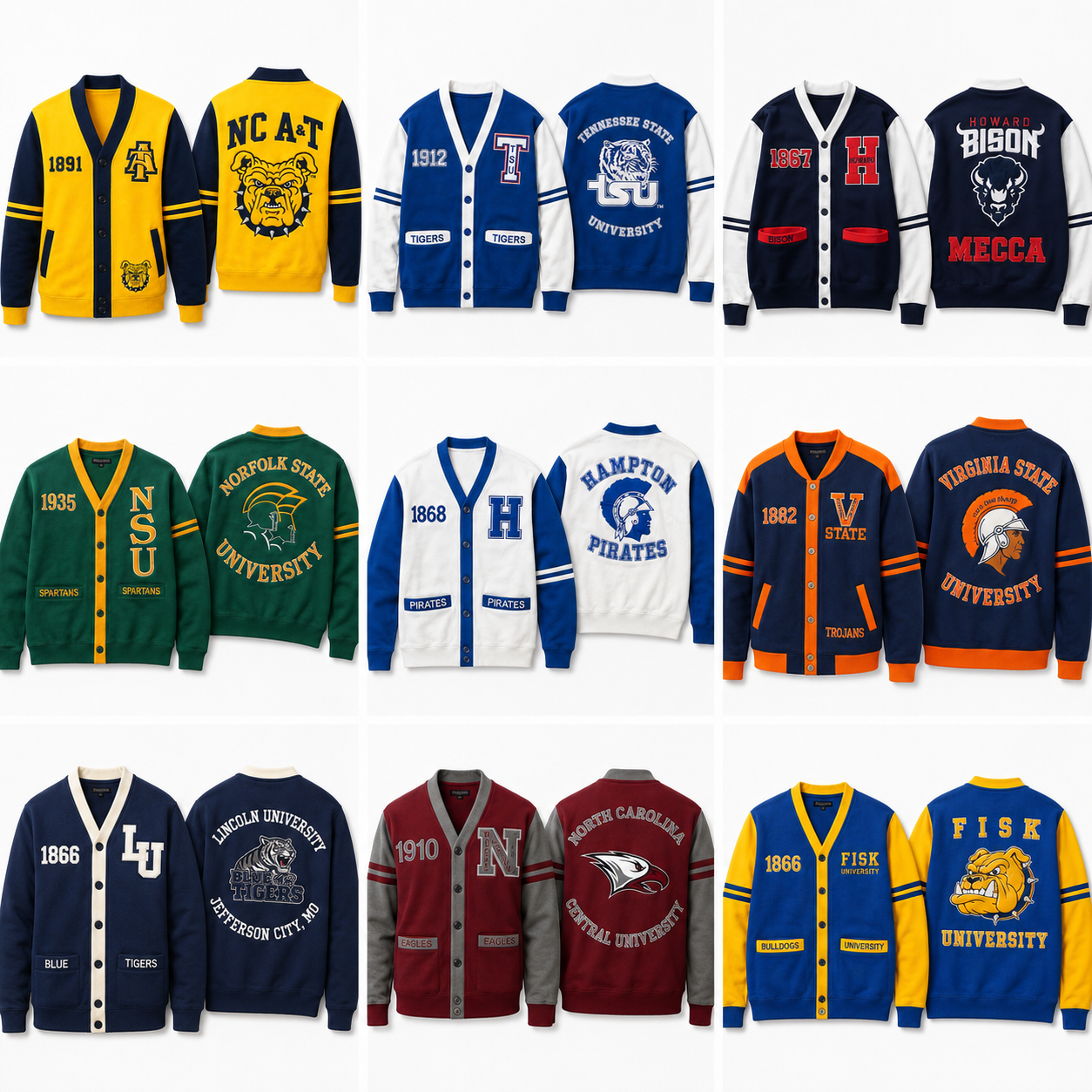 HBCU Fleece Cardigan Sweater – Last Chance Collection