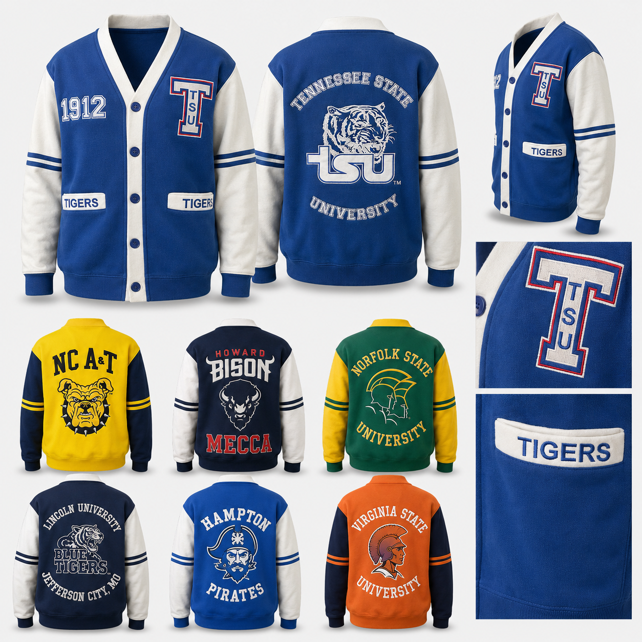 HBCU Fleece Cardigan Sweater – Last Chance Collection