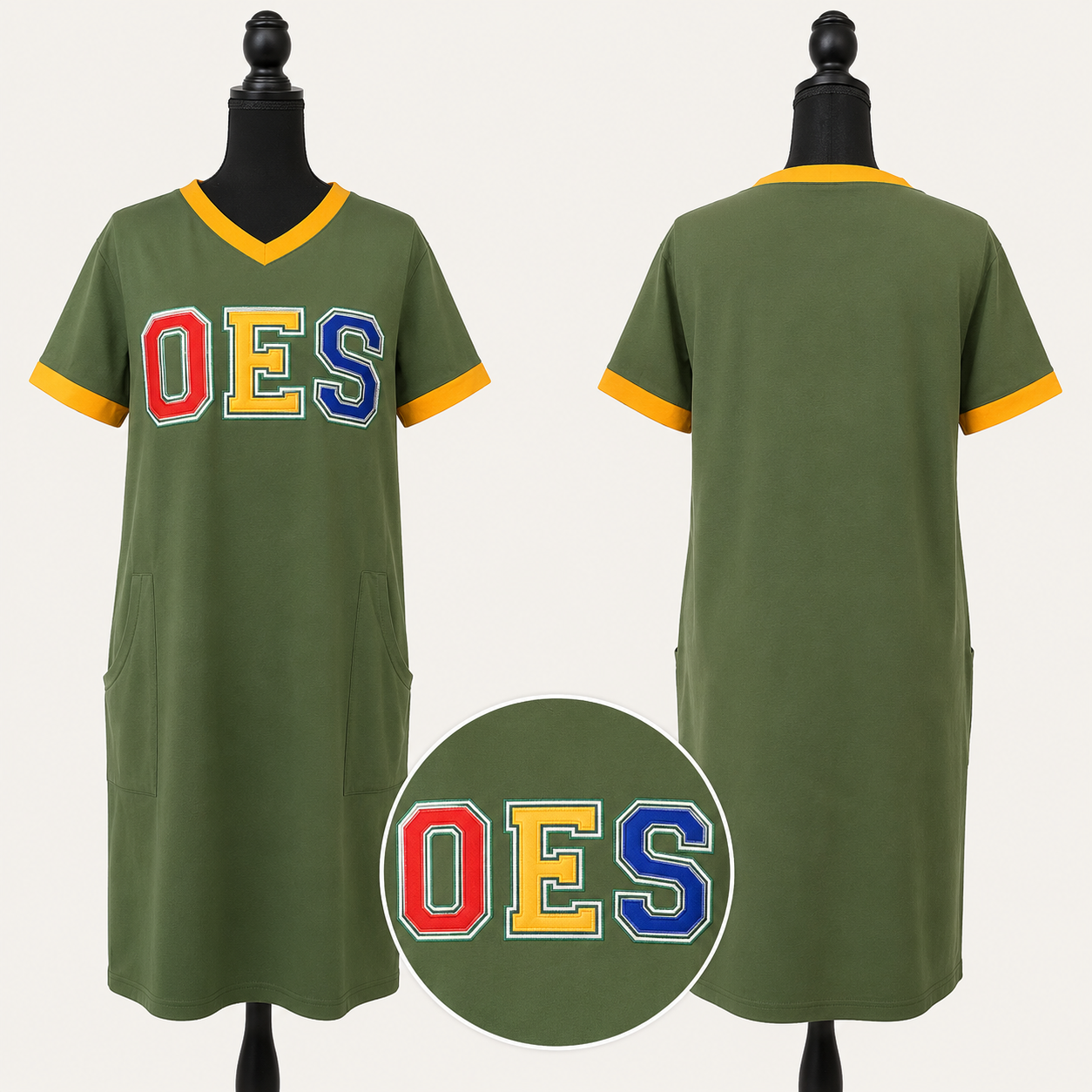 SORORITY & OES LOUNGE DRESS WITH POCKETS – LAST CHANCE
