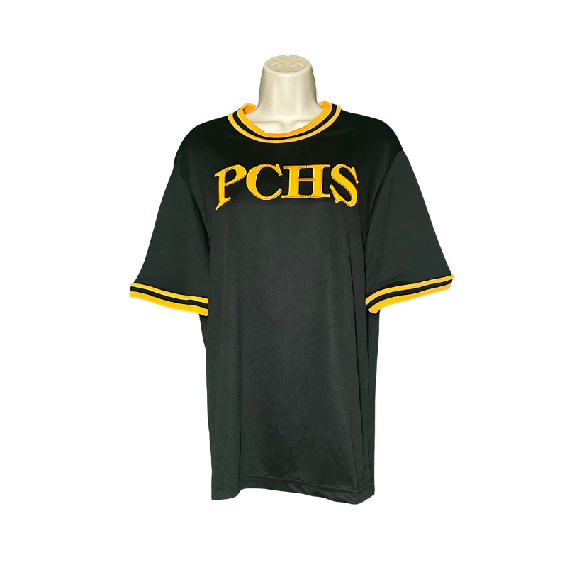 PCHS Vertical Trojans Mesh Ringer Shirt
