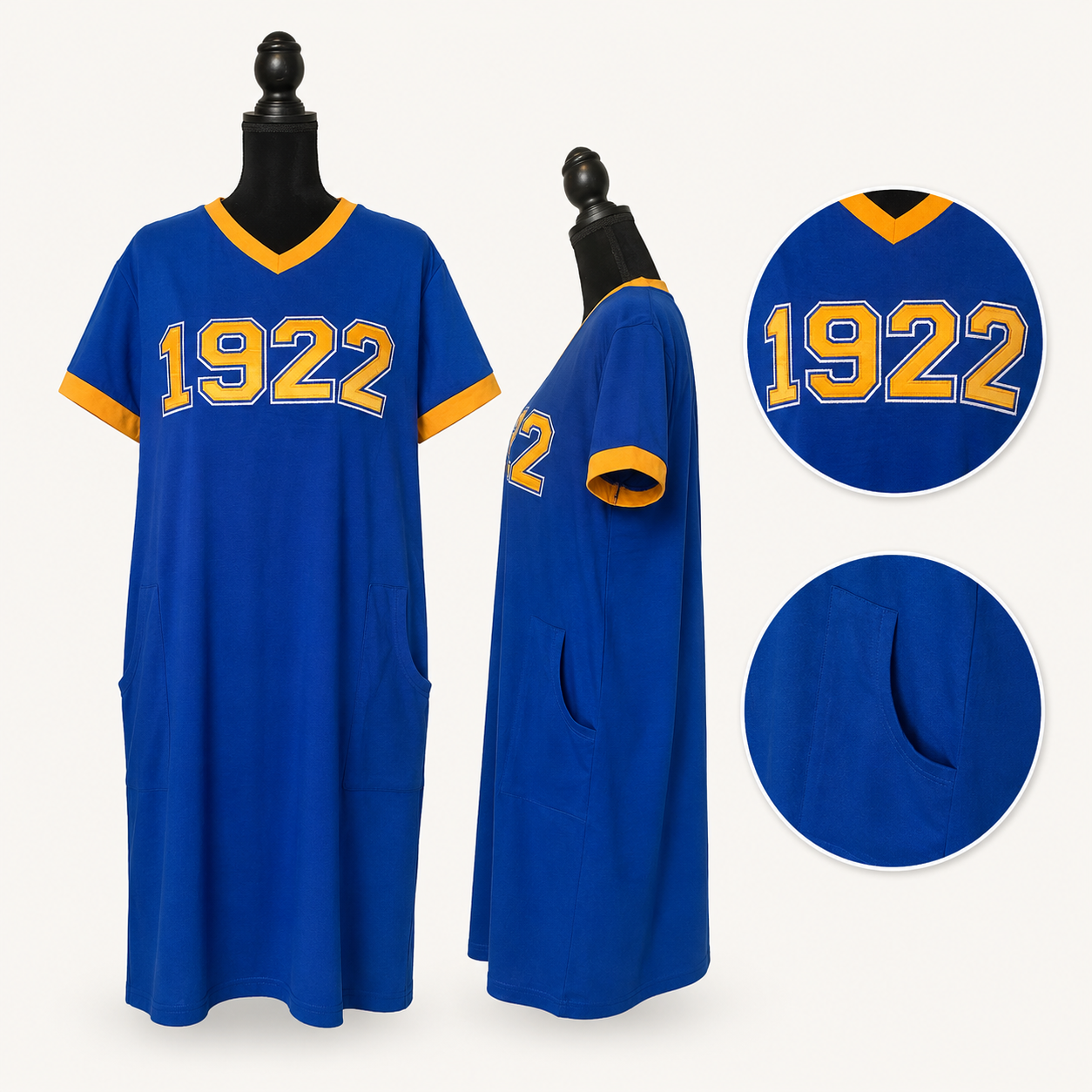 SORORITY & OES LOUNGE DRESS WITH POCKETS – LAST CHANCE