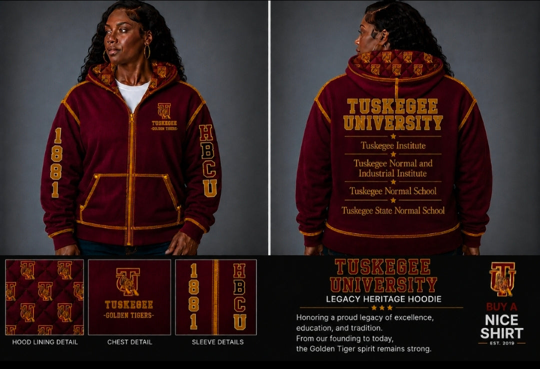 Tuskegee HBCU Heritage Hoodie (Pre-Sale Order: Please Read Description)