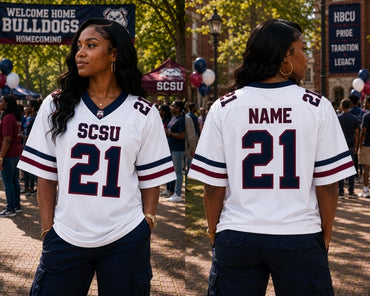SCSU CUSTOM FAN FOOTBALL JERSEYS (PRE-ORDER)