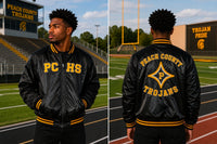 PCHS Trojans Reversible Satin Bomber Jacket (Pre-Order)