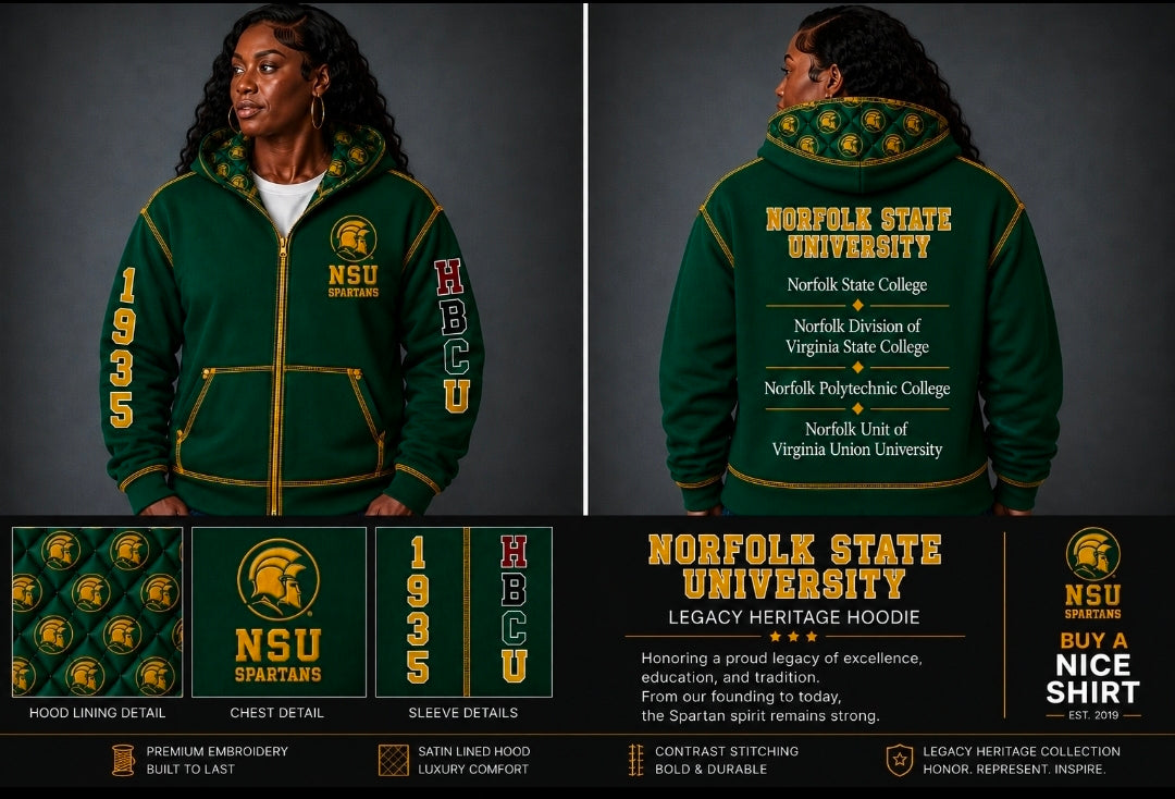 NSU HBCU Heritage Hoodie (Pre-Sale Order: Please Read Description)