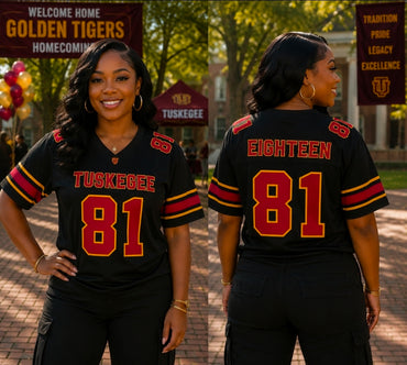 TUSKEGEE CUSTOM FAN FOOTBALL JERSEYS (PRE-ORDER)
