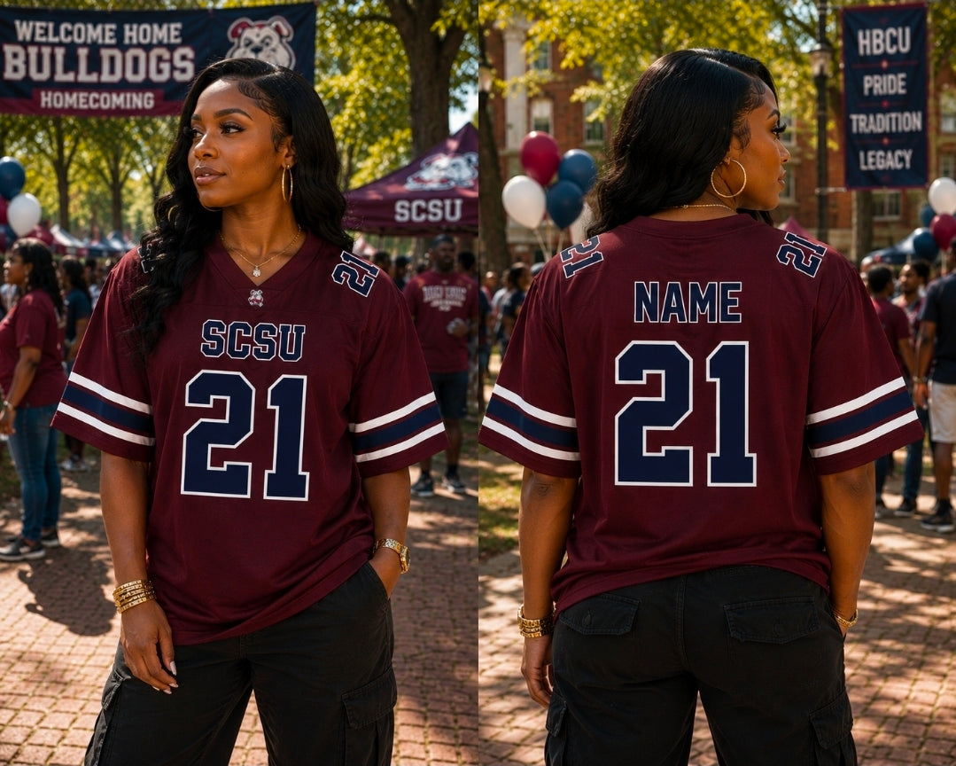 SCSU CUSTOM FAN FOOTBALL JERSEYS (PRE-ORDER)