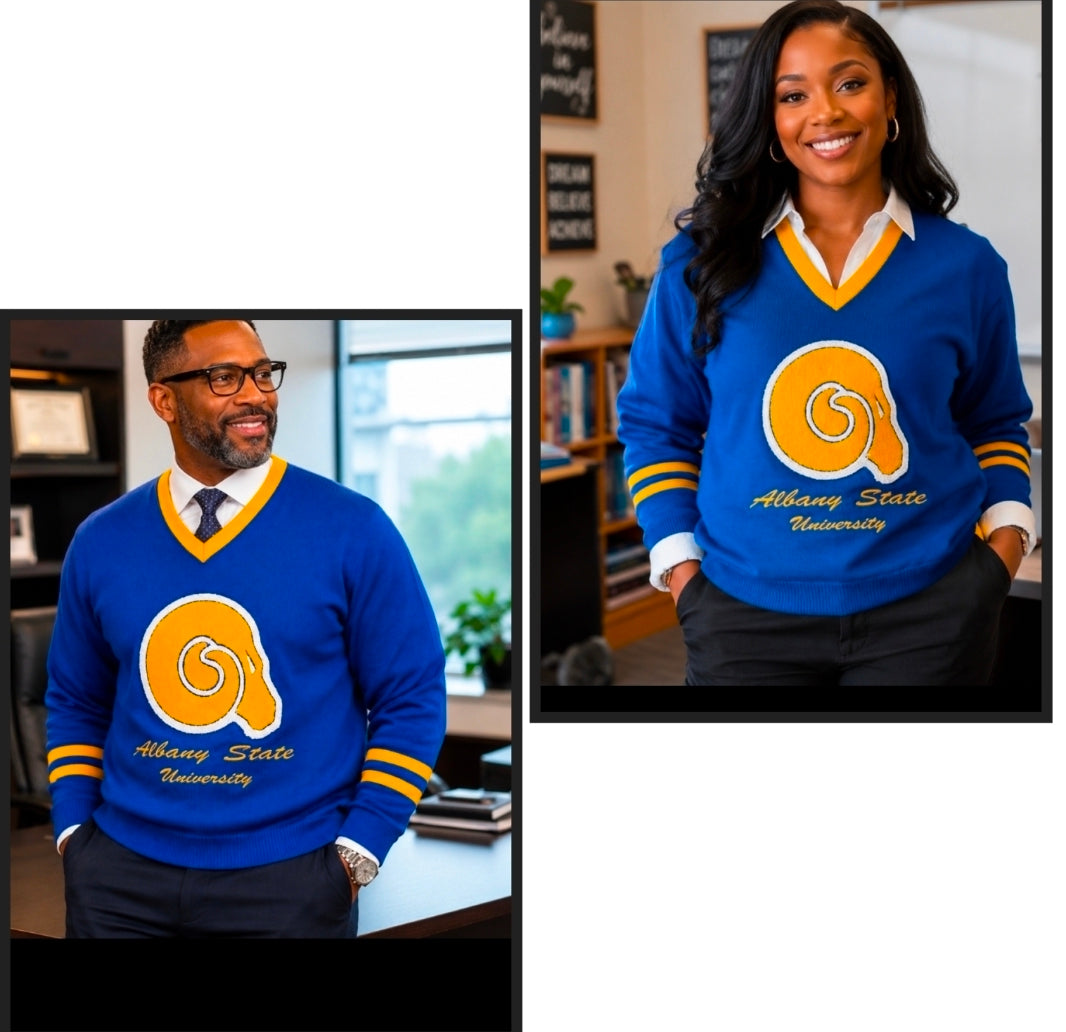 ALBANY STATE (ASU) KNIT CHENILLE SWEATER