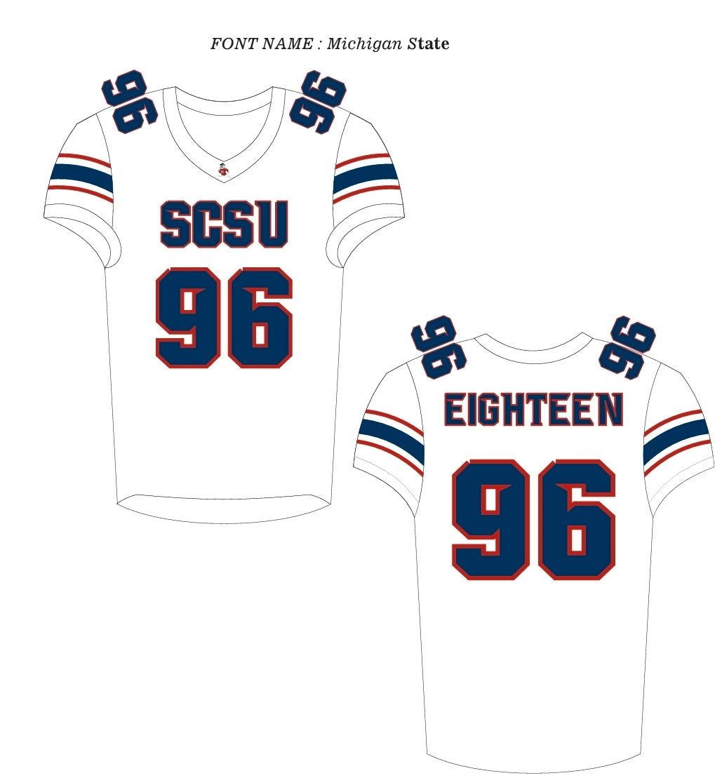 SCSU CUSTOM FAN FOOTBALL JERSEYS (PRE-ORDER)
