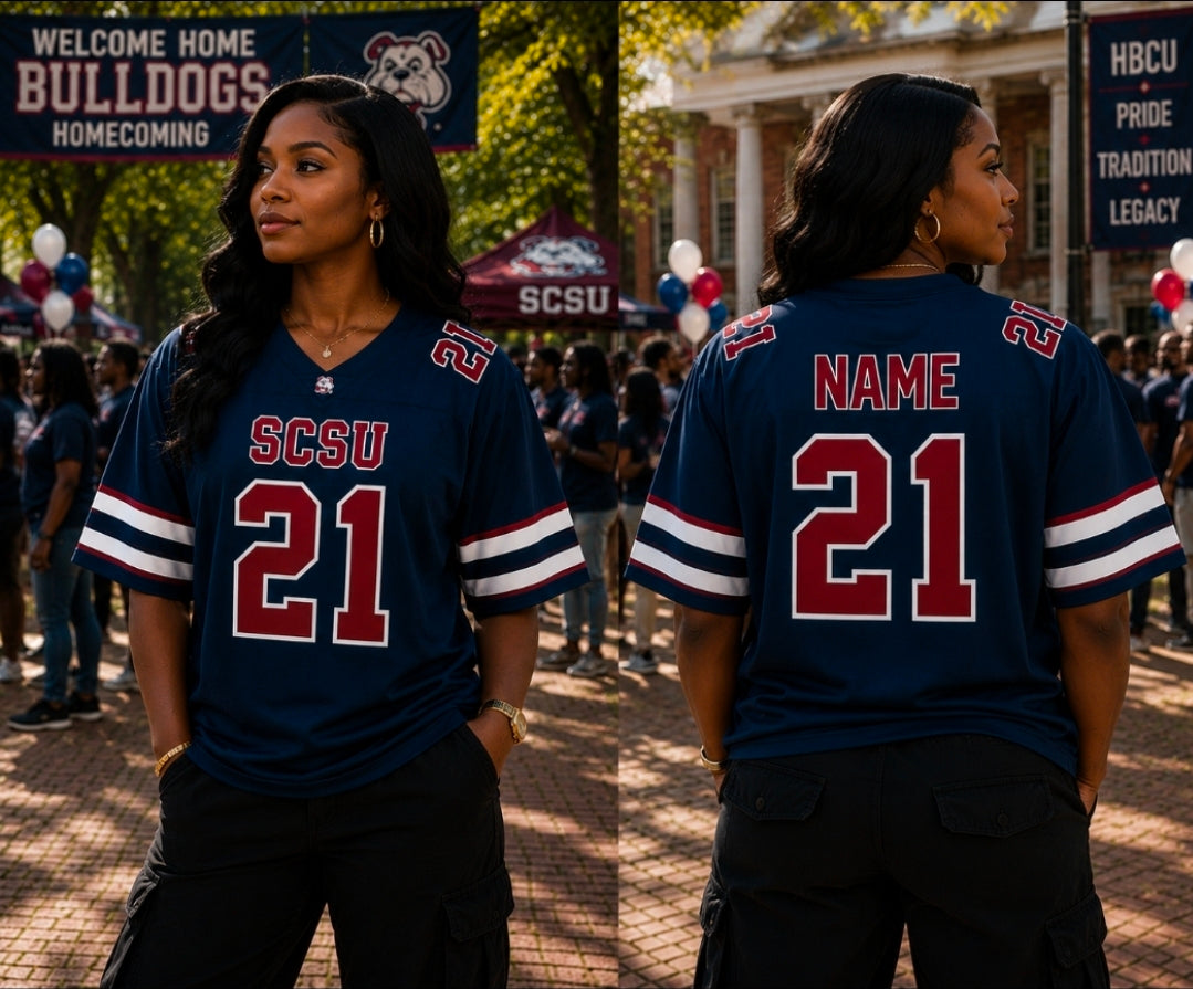 SCSU CUSTOM FAN FOOTBALL JERSEYS (PRE-ORDER)