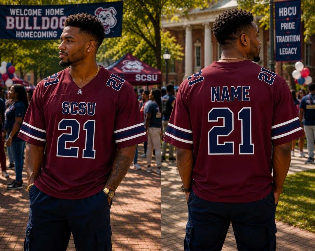 SCSU CUSTOM FAN FOOTBALL JERSEYS (PRE-ORDER)