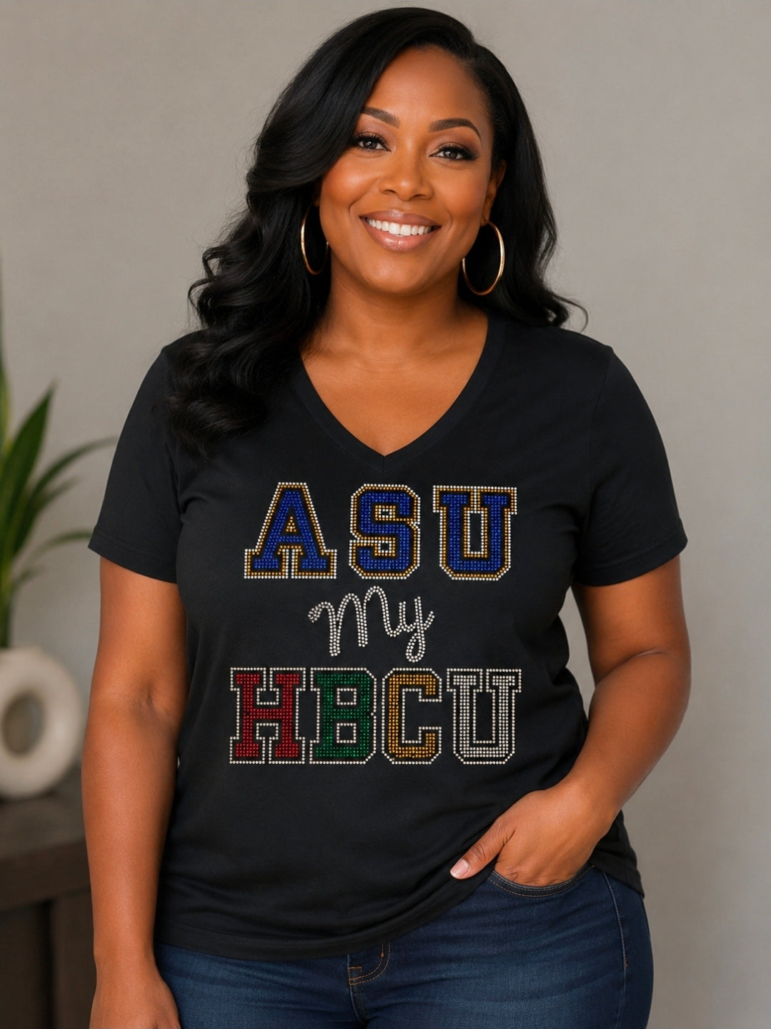 My HBCU Bling Shirt – Black Ladies Tee