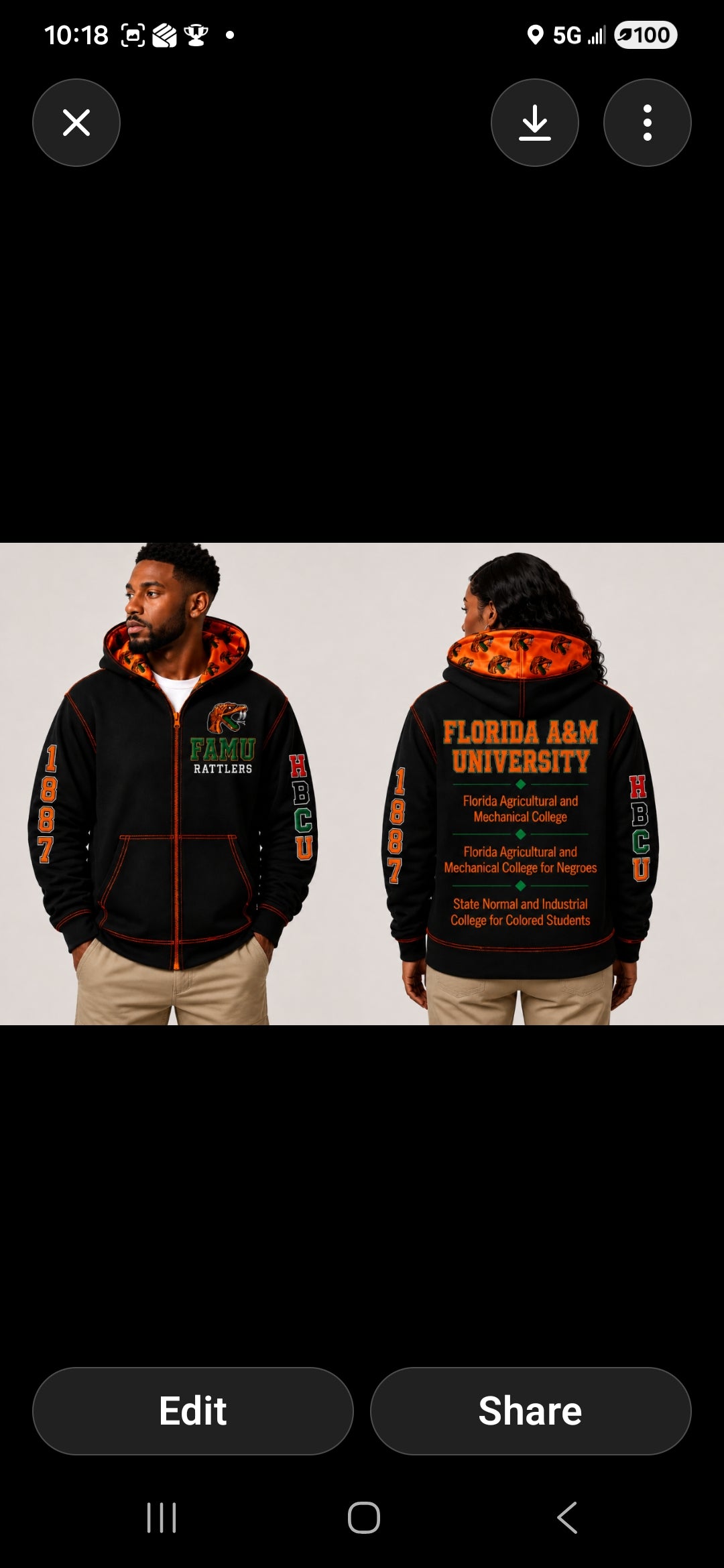 FAMU HBCU Heritage Hoodie