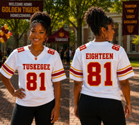 TUSKEGEE CUSTOM FAN FOOTBALL JERSEYS (PRE-ORDER)